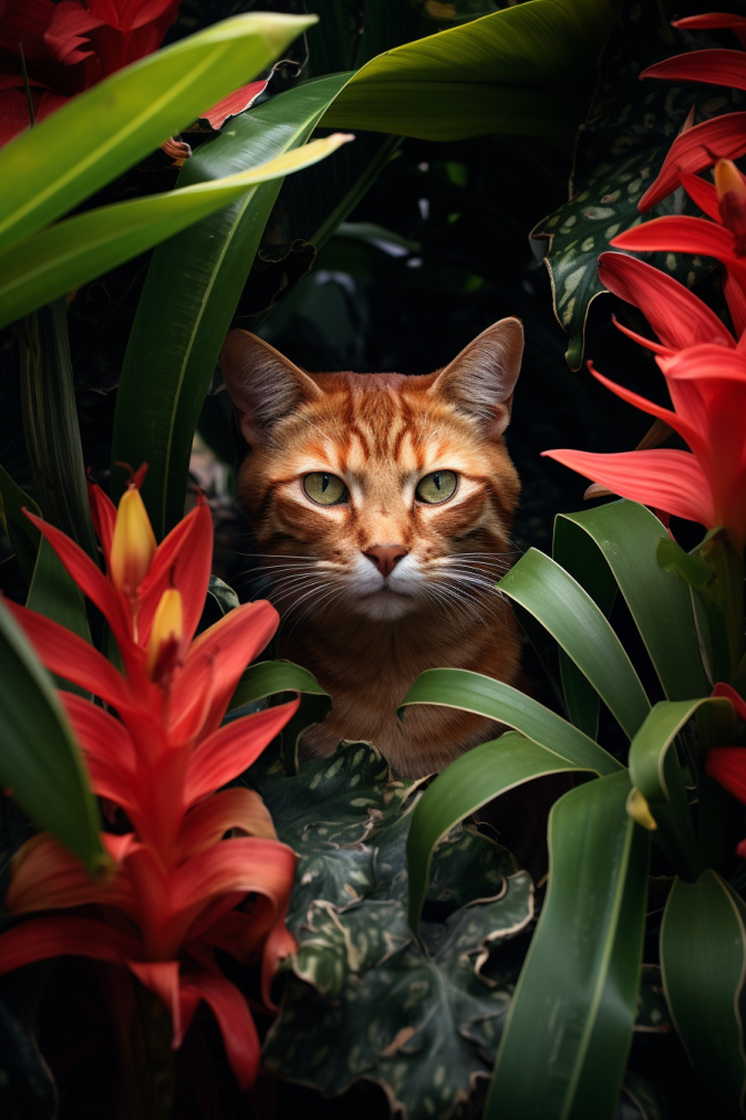 bromeliads_and_cats