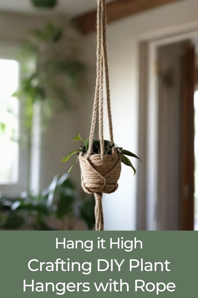 diy plant hanger rope