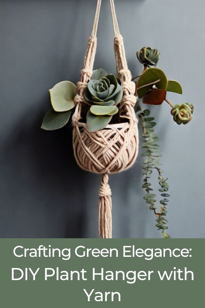 diy plant hanger yarn