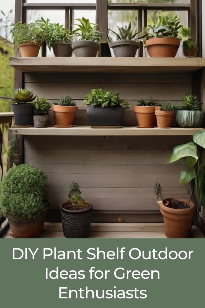 diy plant shelf outdoor