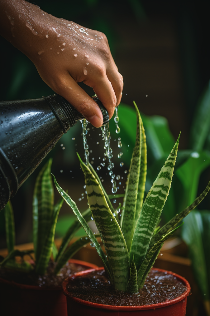 snake-plant-watering