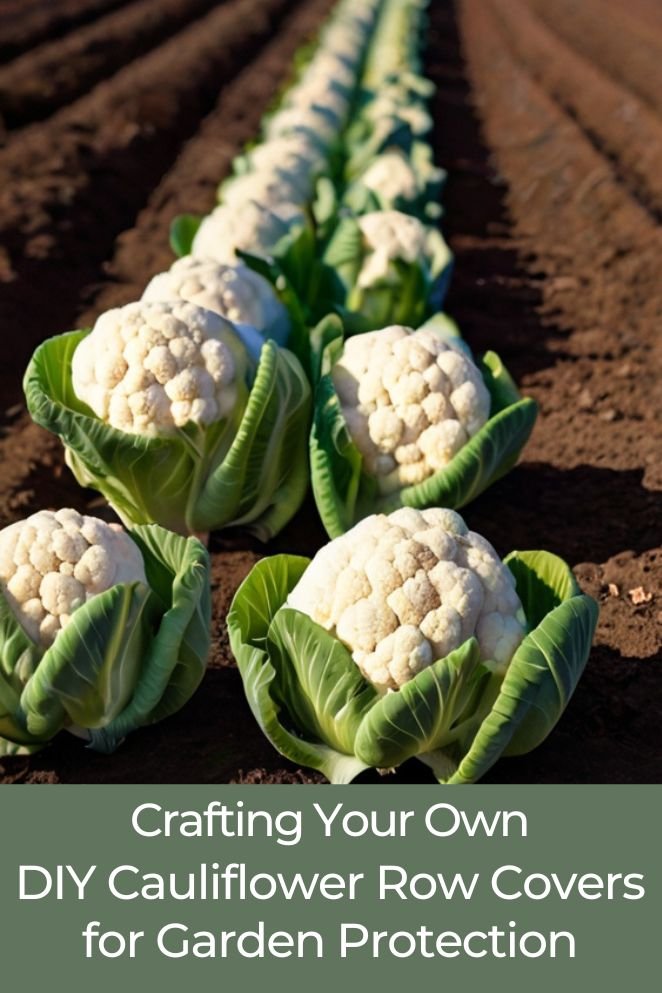 DIY cauliflower row covers