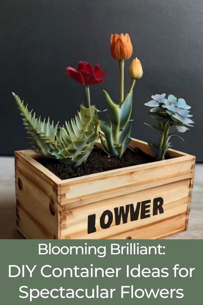 diy container ideas for flowers