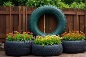 DIY-garden-decor-from-old-tires