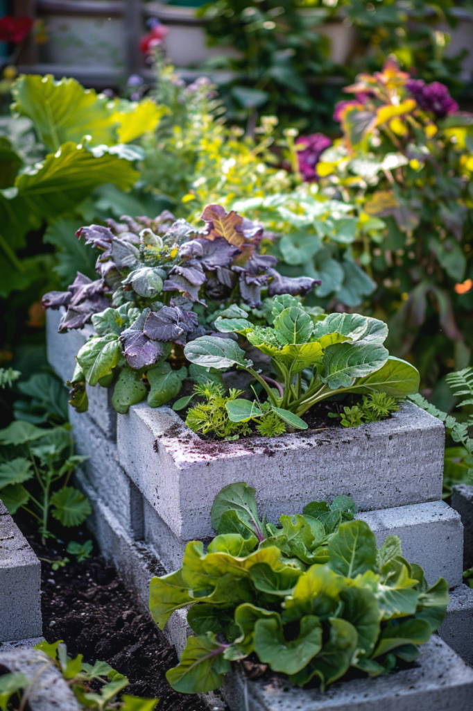 Stacked_cinderblocks_for_a_raised