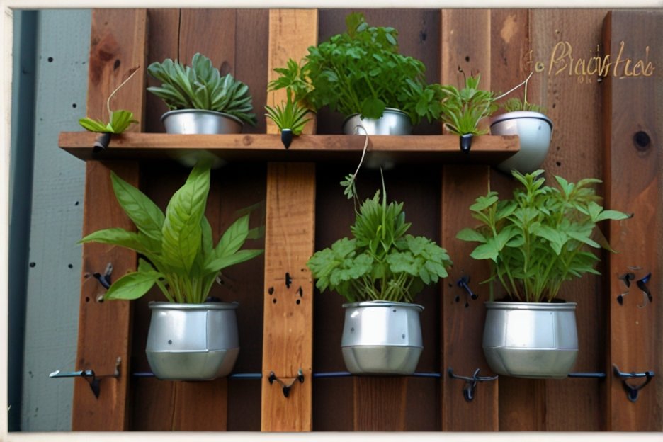 diy-herb-garden-from-recycled-materials