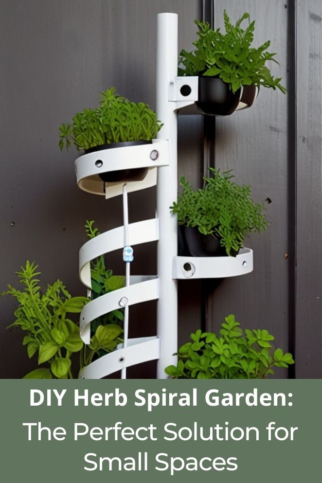 diy herb spiral garden for small spaces