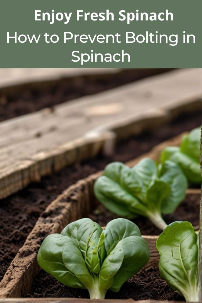 prevent bolting in spinach