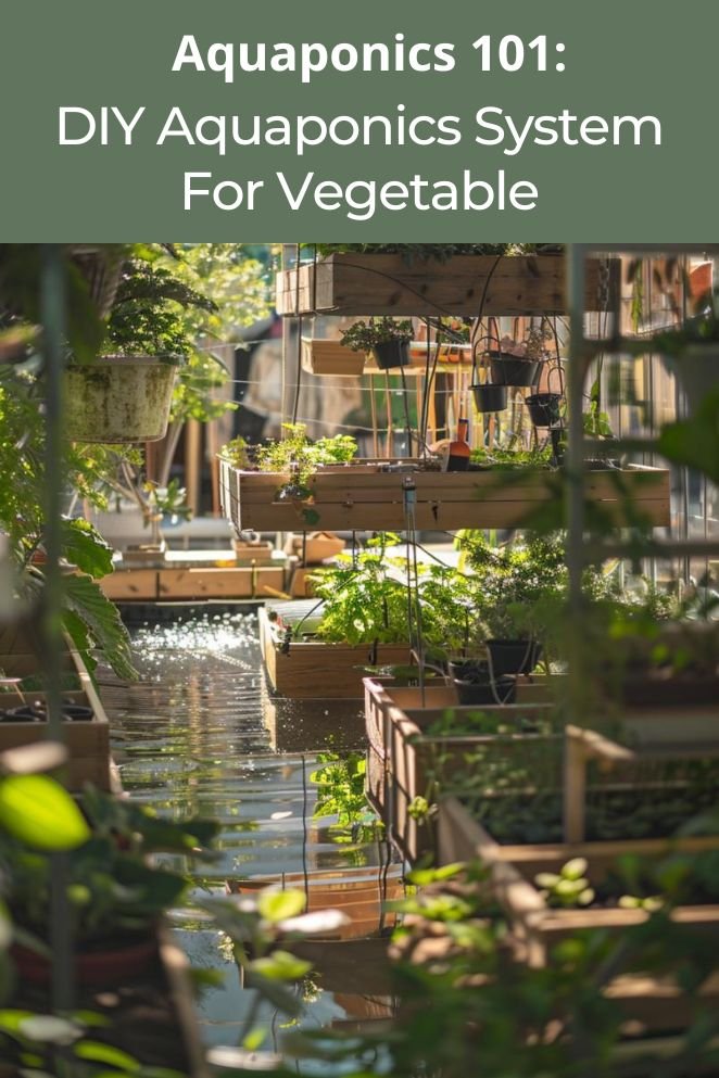 DIY aquaponics system for vegetable