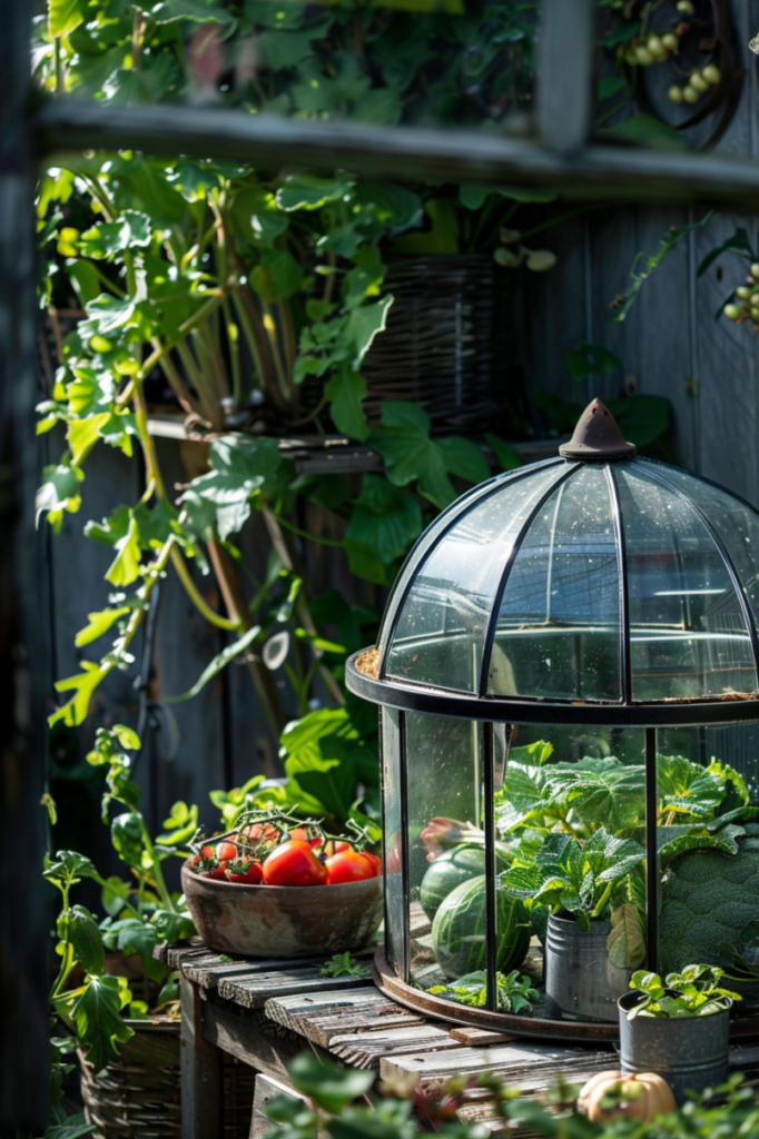 diy-vegetable-garden-cloche