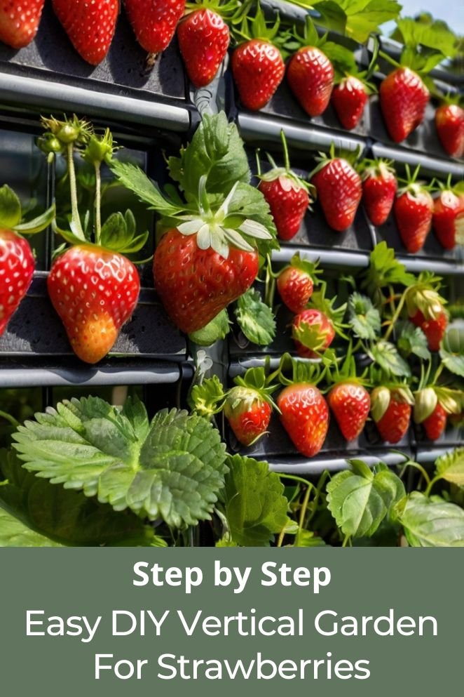 diy vertical garden for strawberries