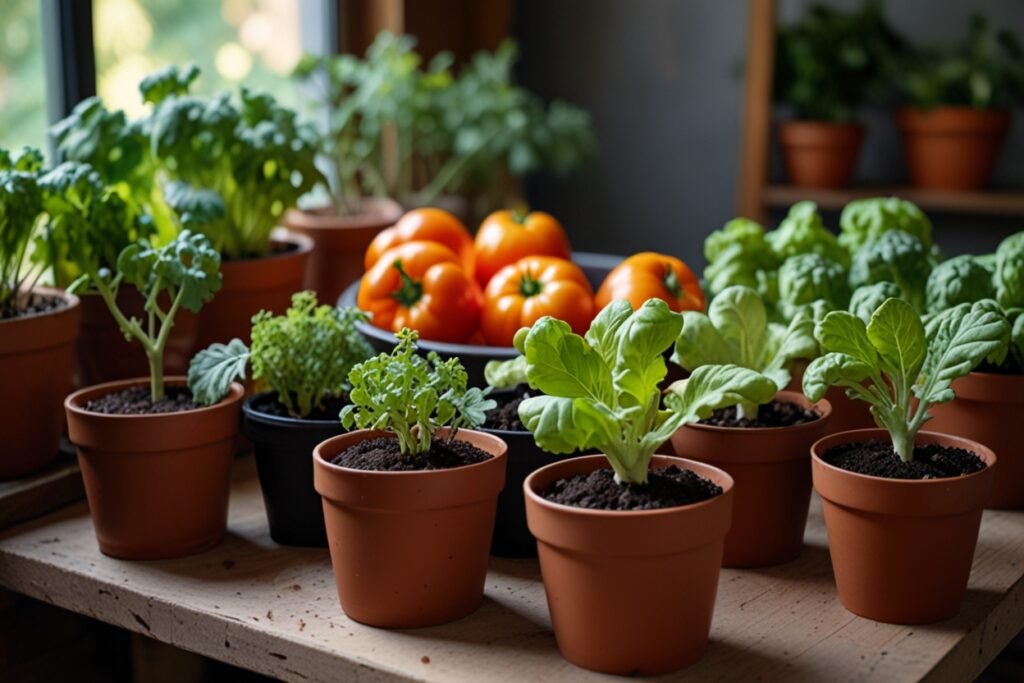 growing-vegetables-in-pots-indoors
