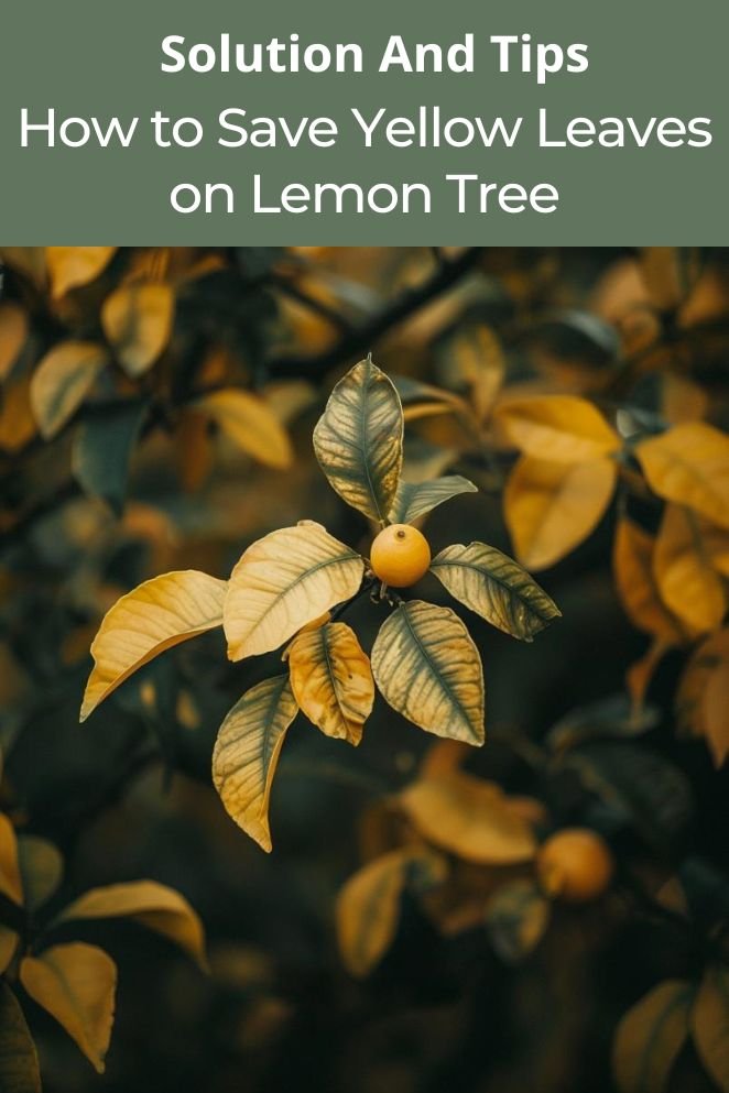 yellow leaves on lemon tree