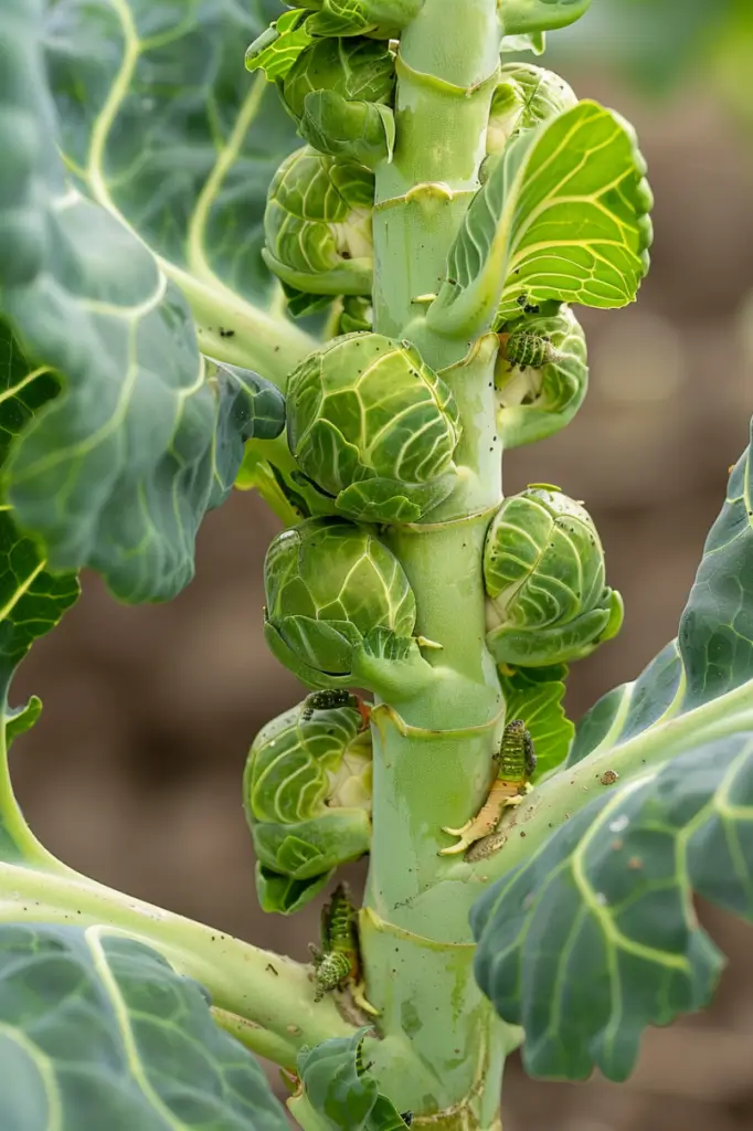 cabbage-worms-on-brussel-sprouts