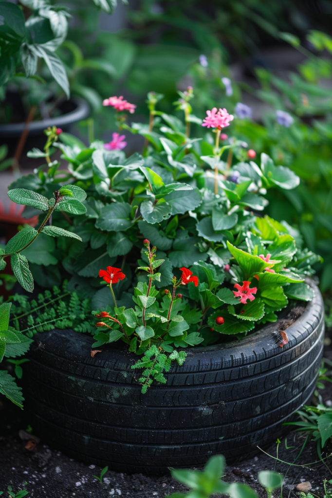 diy-upcycled-tire-planter