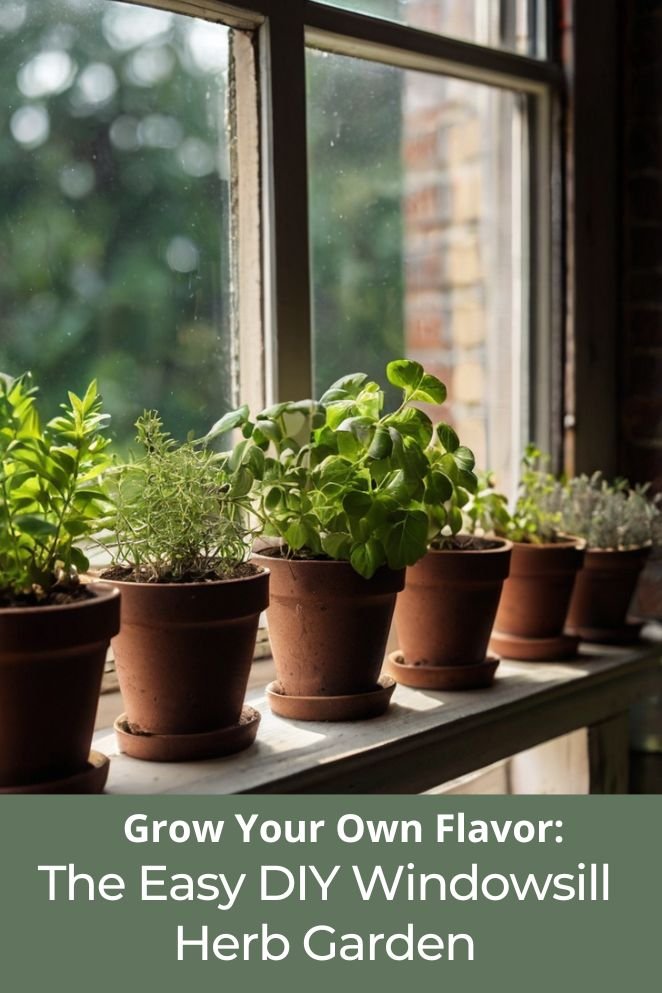 diy windowsill herb garden