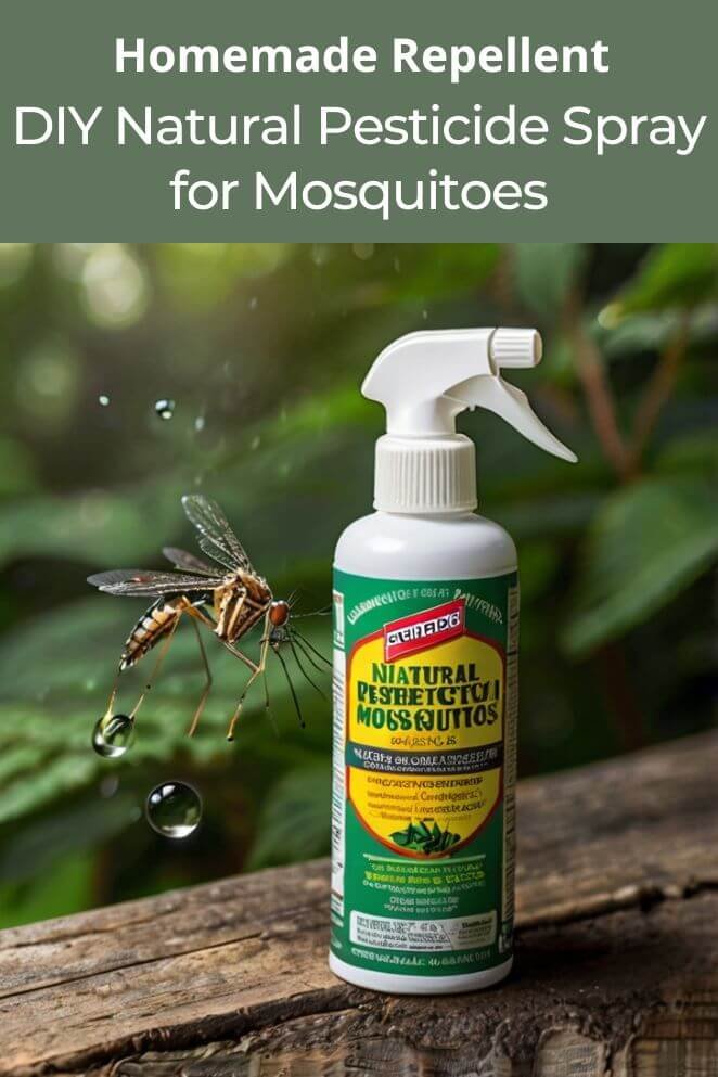 DIY natural pesticide spray for mosquitoes