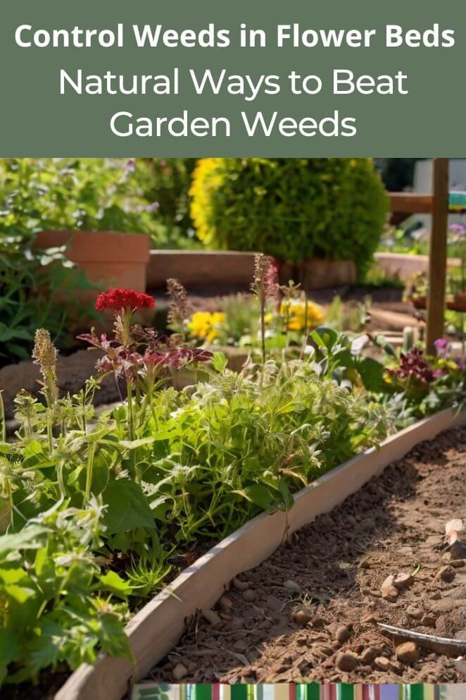 control weeds in flower beds