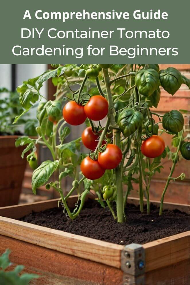 diy container tomato garden