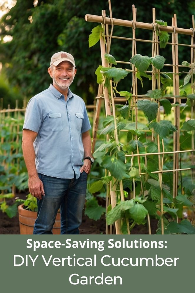 diy vertical cucumber garden