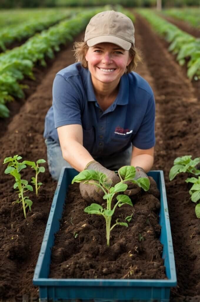 hilling-potatoes-in-containers