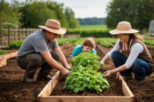 hilling-potatoes-in-raised-beds