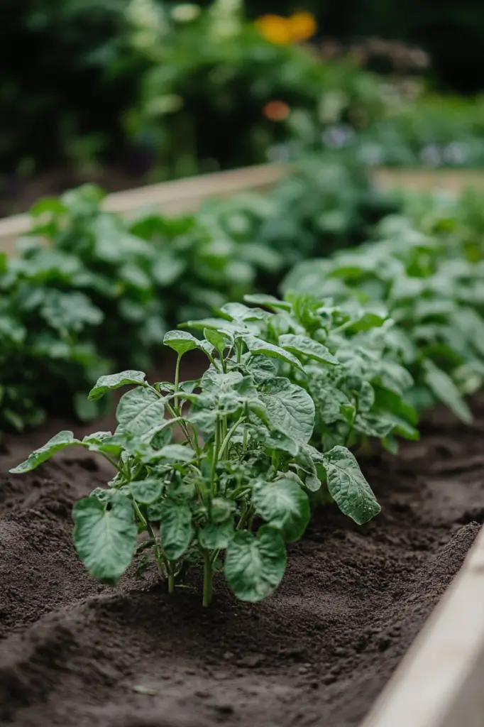 hilling-potatoes-in-raised-beds