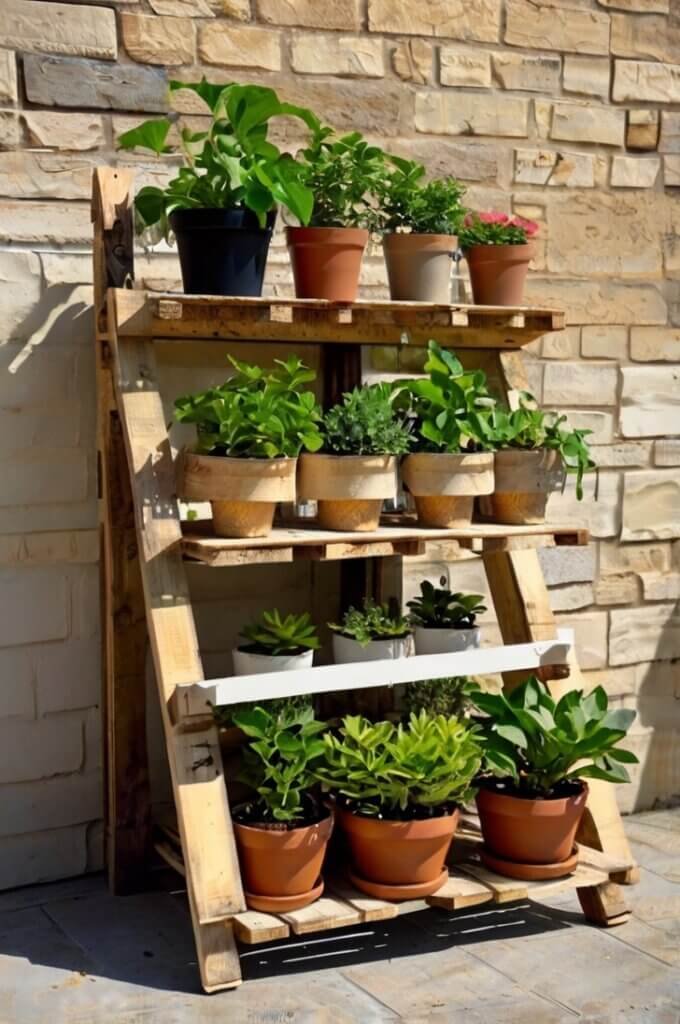 diy-plant-stand-from-pallets