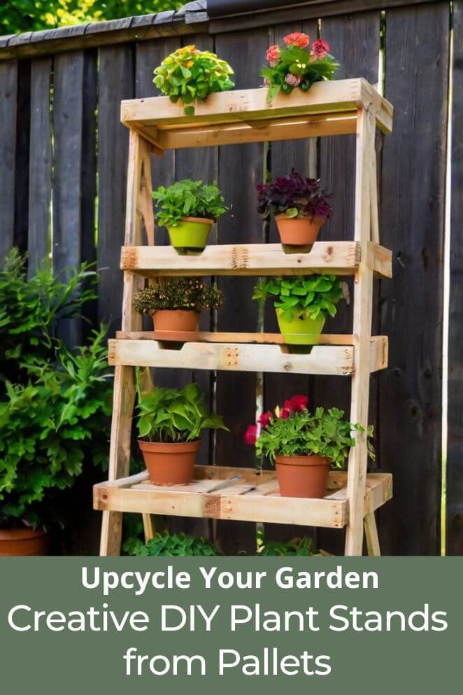 diy plant stand from pallets