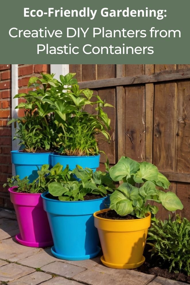 diy planters from plastic containers