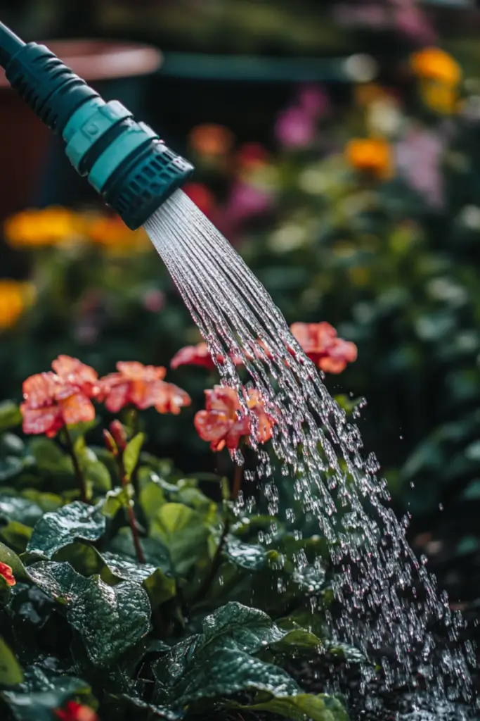 watering_plant_using_hose