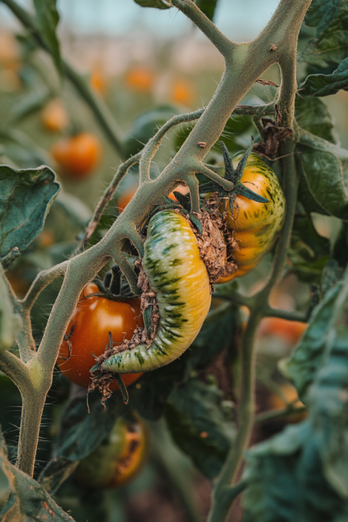 cutworm-on-tomatoes