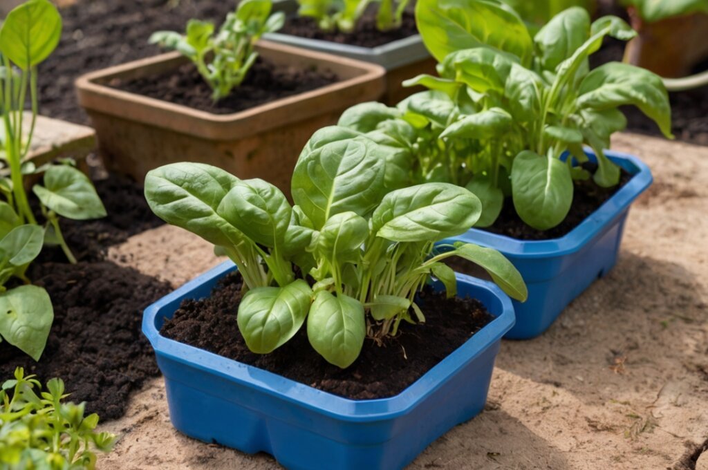 growing-spinach-in-containers