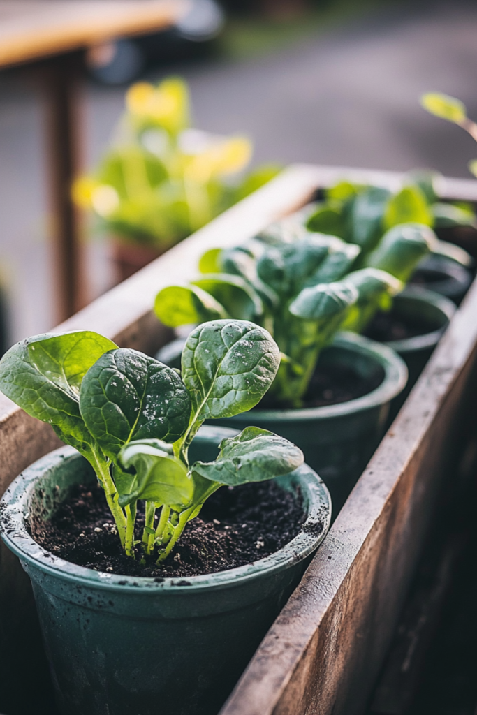 growing-spinach-in-containers