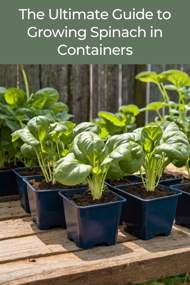 growing spinach in containers