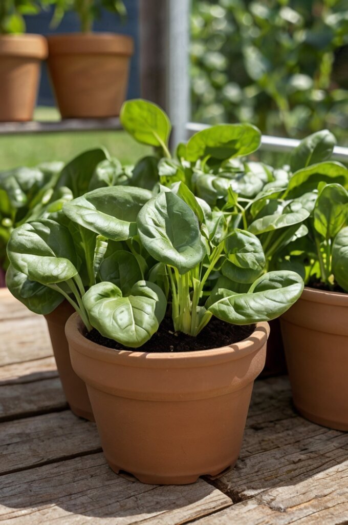 growing-spinach-in-pots