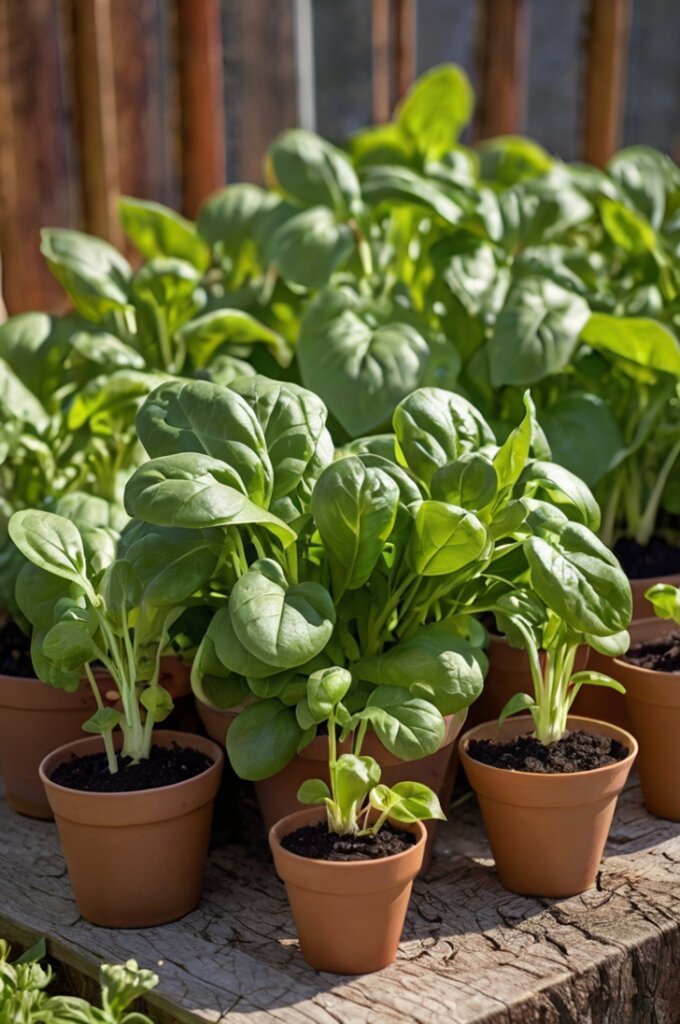 growing-spinach-in-pots