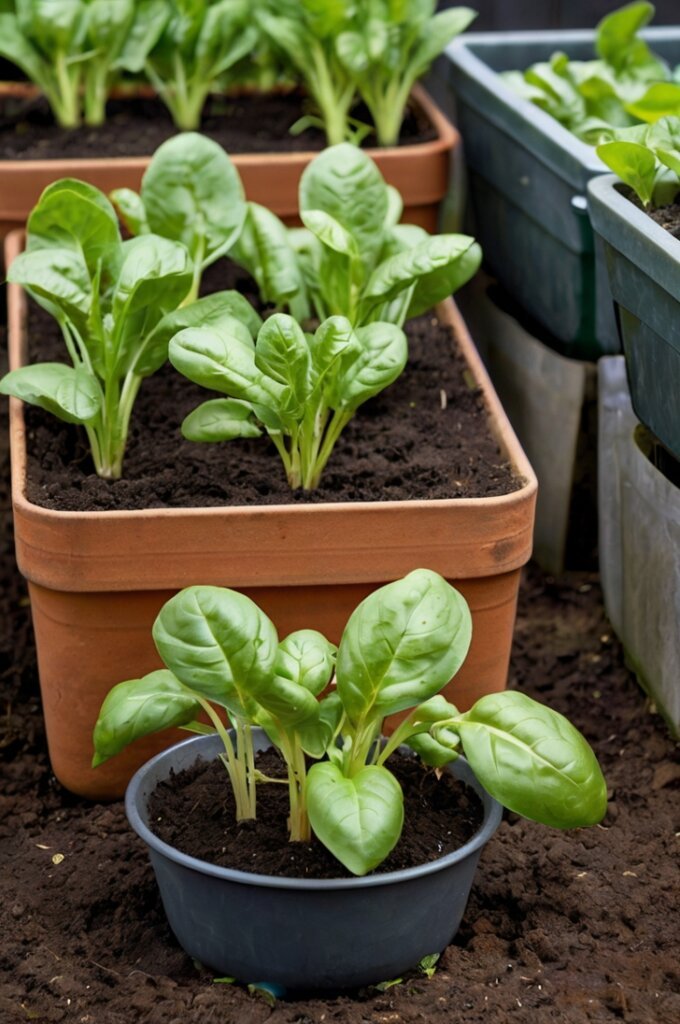 growing-spinach-in-pots