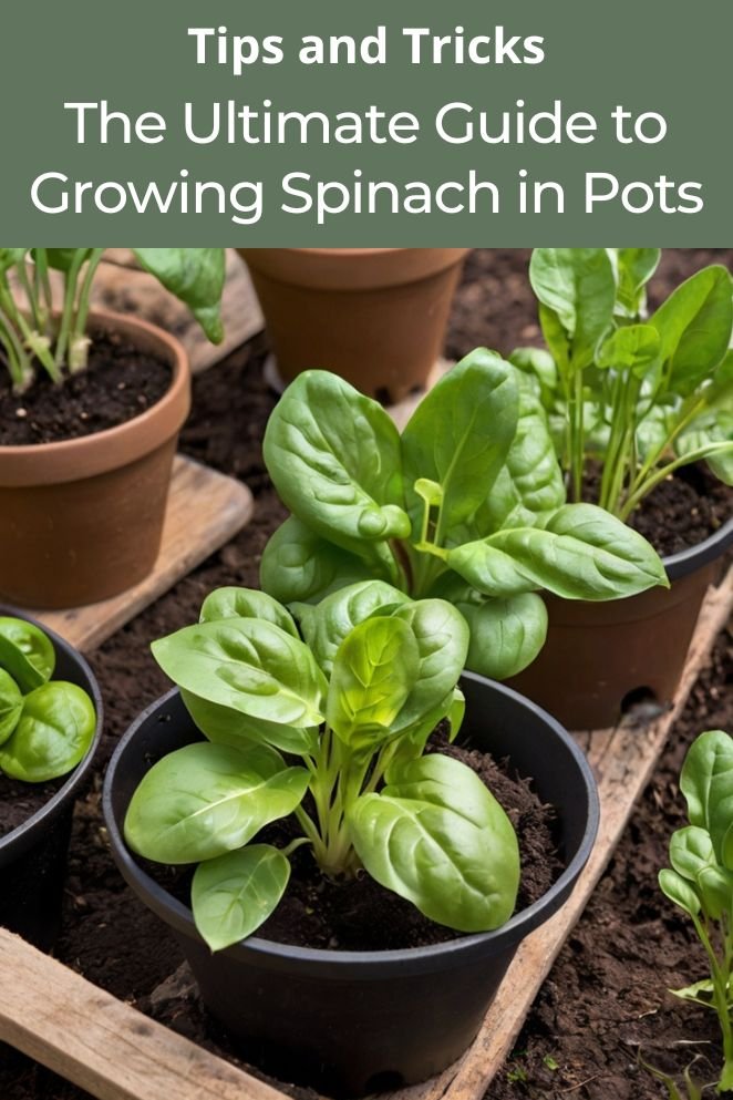 growing spinach in pots