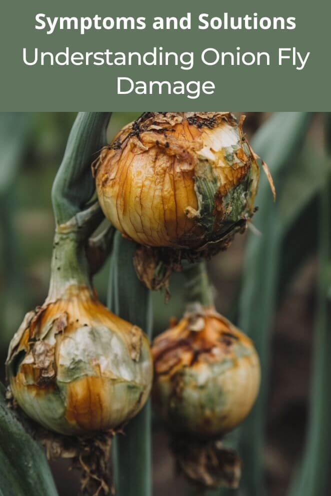 onion fly damage