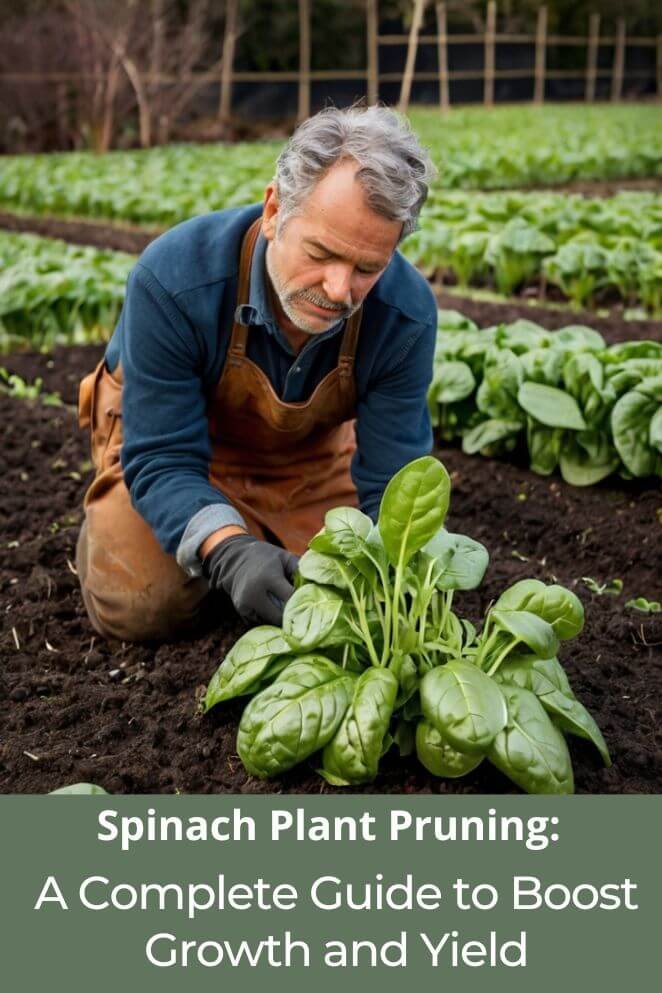 spinach plant pruning