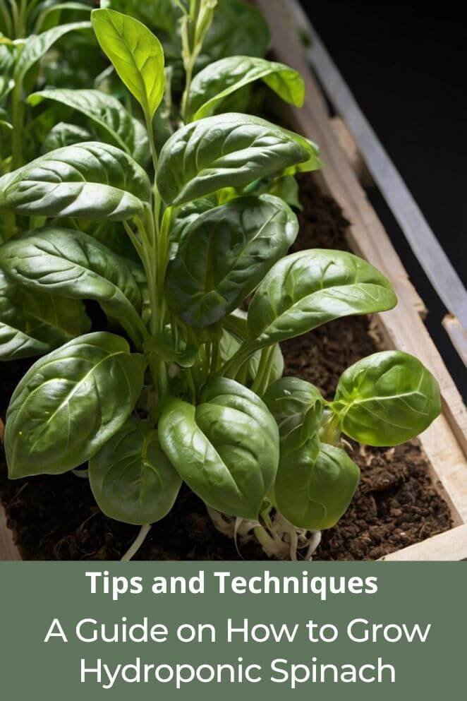 how to grow hydroponic spinach