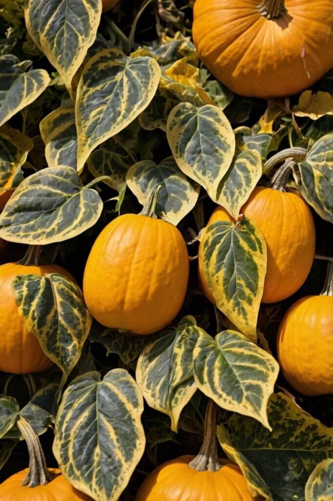 pumpkin-leaves-turning-yellow