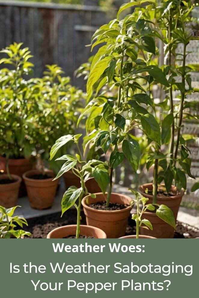 weather sabotaging pepper plants