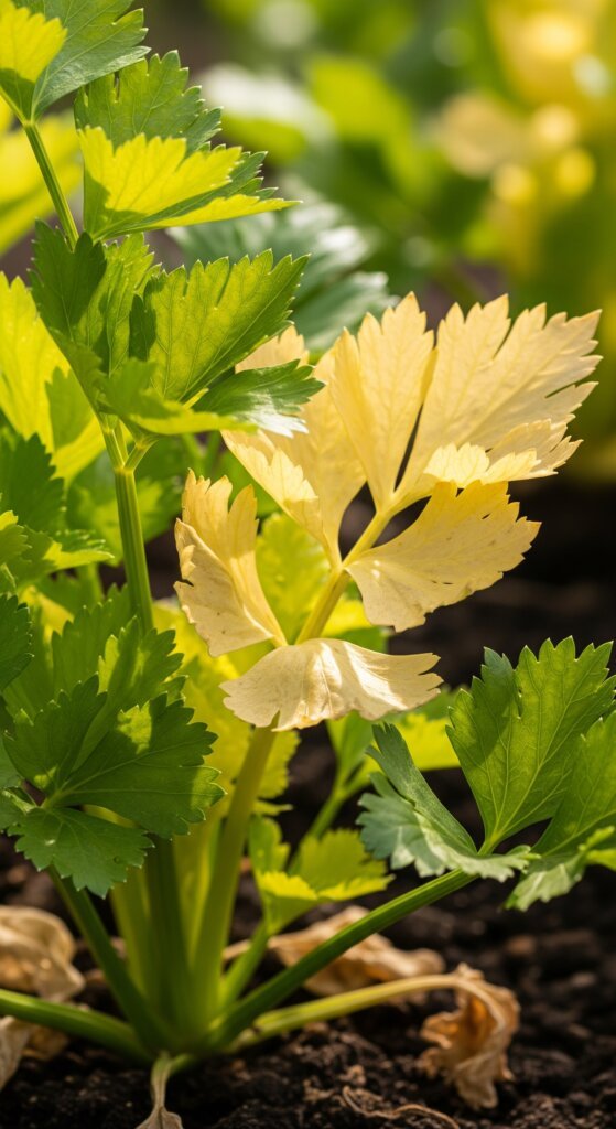 celery-leaves-turning-yellow