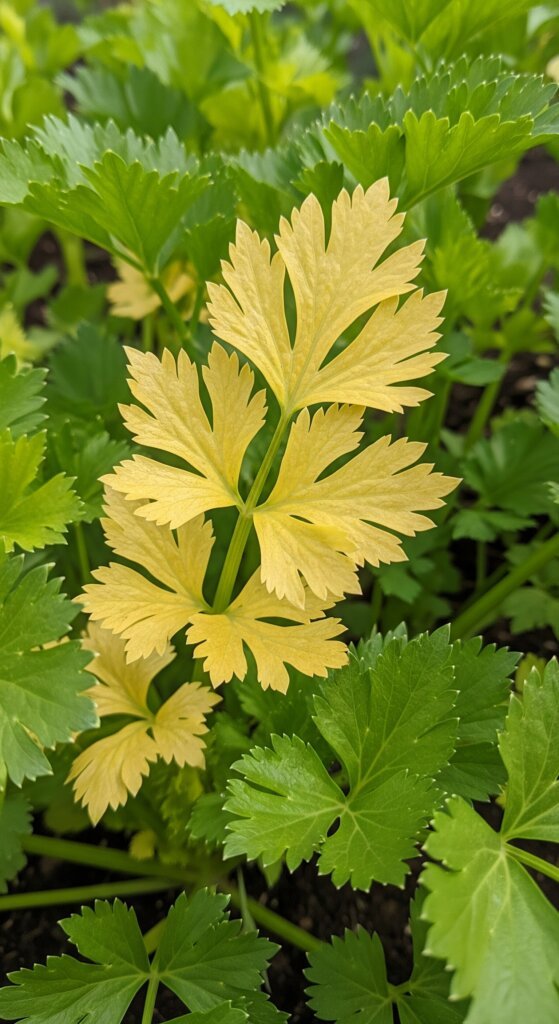 celery-leaves-turning-yellow