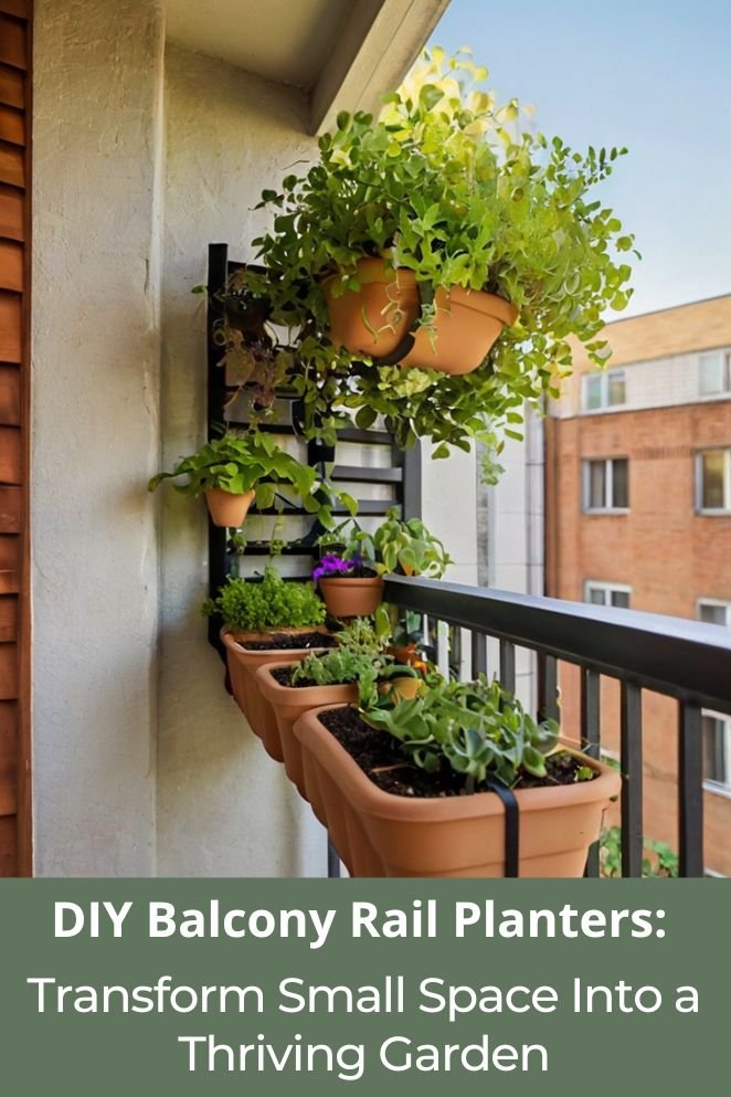 DIY Balcony Rail Planters