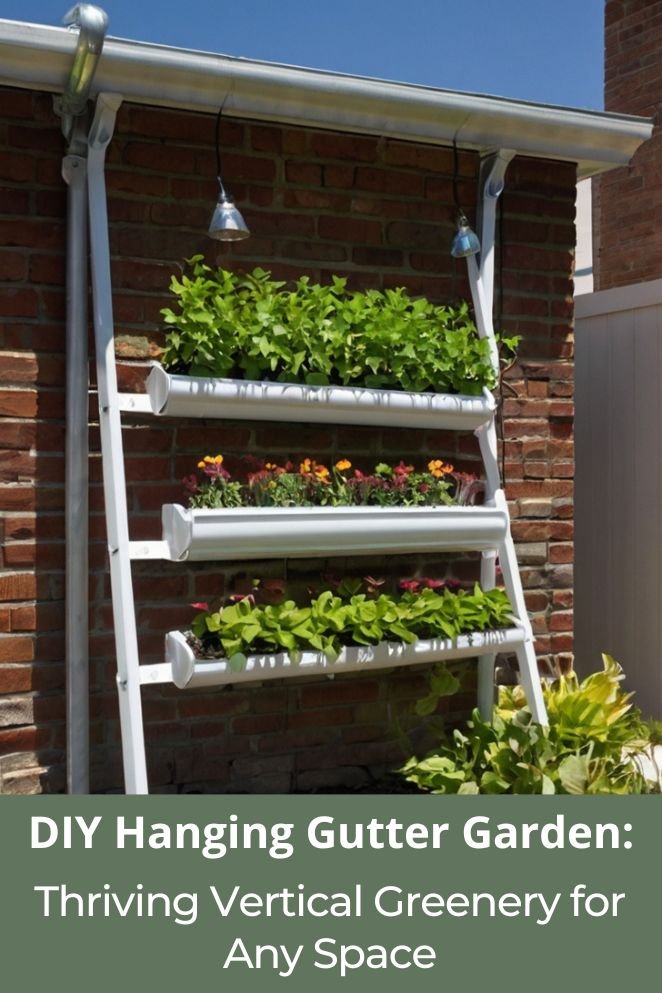 DIY Hanging Gutter Garden