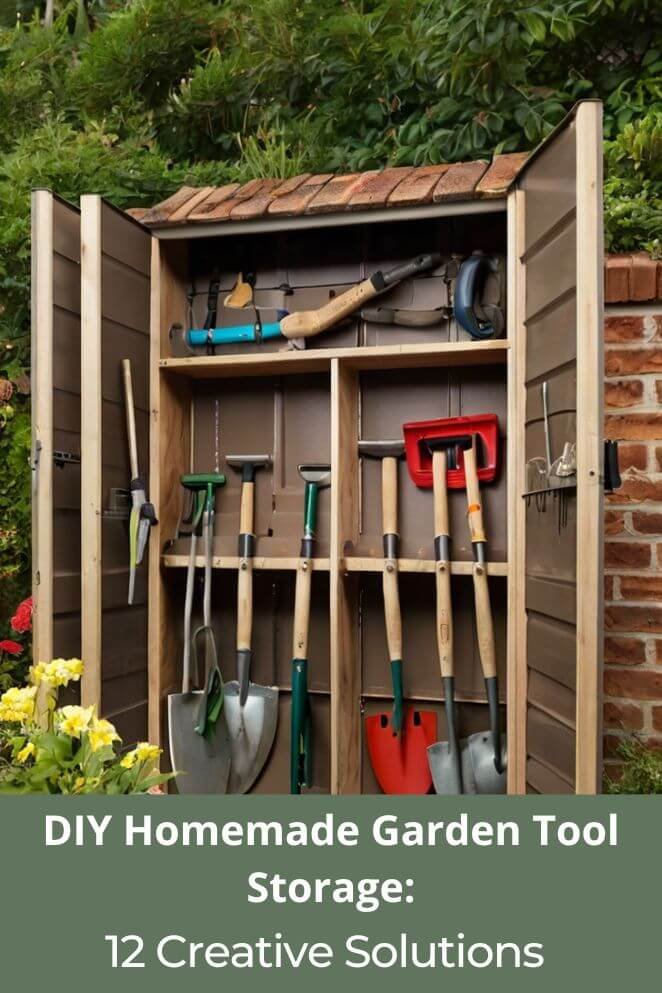 DIY Homemade Garden Tool Storage