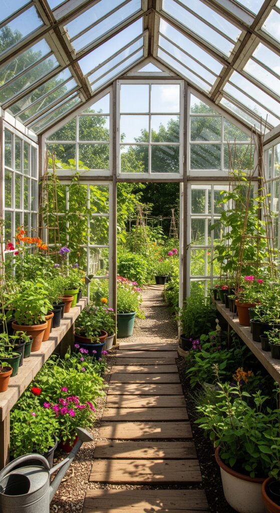 diy-greenhouse-from-old-windows